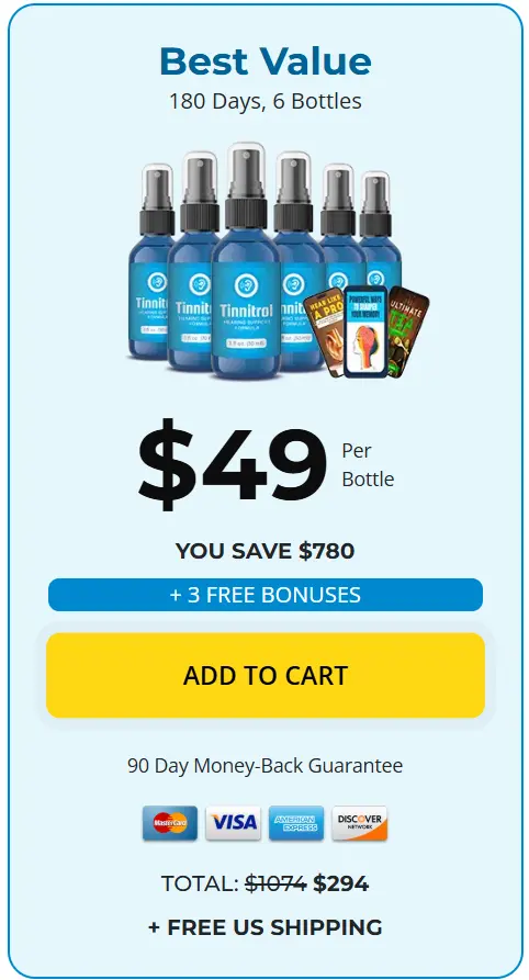 tinnitrol order 6 bottles